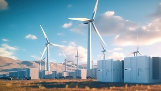 Production plant for green hydrogen with storage and pipelines. (Bild: © iStock.com/ Aranga87)