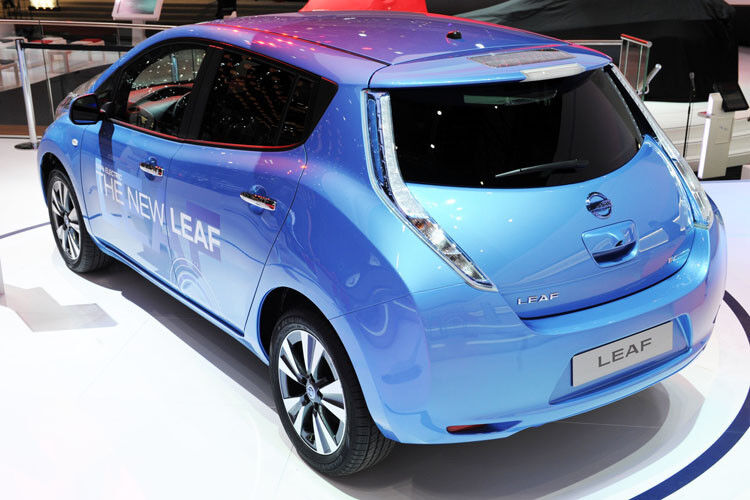 Der „Euro Leaf“ wird in drei verschiedenen Ausstattungslinien angeboten und hat eine Reichweite von fast 200 Kilometern. (Foto: Nissan)