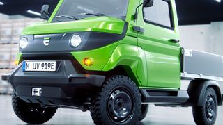 Das elektrische Nutzfahrzeug Acar von Evum Motors ist seit dem 16. Juni bestellbar. (Bild: Evum)