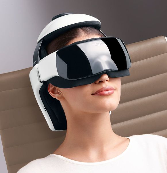 Hightech-Massage für Kopf, Nacken und Augenpartie. Entspannung pur: mit Luftkissen-, Vibrations- und Punkt-Massage, Infrarot-Wärme und Musik. Bei www.proidee.de kostet das Kopfmassagegerät „iDream3“ 199 Euro.
 (www.proidee.de)