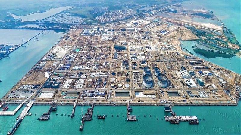 Gewaltige Ausmaße hat das BASF Zhanjiang Verbundstandortprojekt in China. (Bild: BASF)