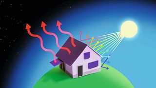 Passive Tageskühlung absorbiert keine Sonnenstrahlung und emittiert thermische Energie in das Weltall. Materialien mit passiv kühlenden Eigenschaften können auf Markisen, Jalousien oder Dächern Verwendung finden. (Bild: Daniela Leitner)