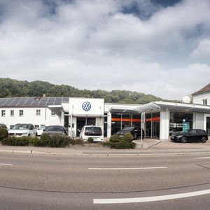 So sieht das Autohaus heute aus.(Bild:  Copyright: Michael Schultz)