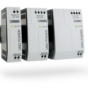 Bild 1: Neue Produktfamilie von kompakten Stromversorgungsgeräten für den Einbau in kleinen Schaltkästen.