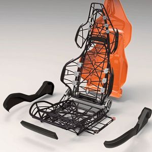 Der „Future of Lightweighting Award“ ging an eine Machbarkeitsstudie für einen „Ultraleichtbausitz “, ein Gemeinschaftsprojekt von Alba tooling & engineering, Automotive Management Consulting und der Csi Entwicklungstechnik.