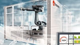Hochautomatisierte, flexibel Handhabung schwerer Werkstücke: Die RoboCell ONE von Fastems liefert in Kombination mit der MMS neue Potenziale für die flexible, wirtschaftliche Losgrößenfertigung. (Fastems/industryview/iStockphoto)