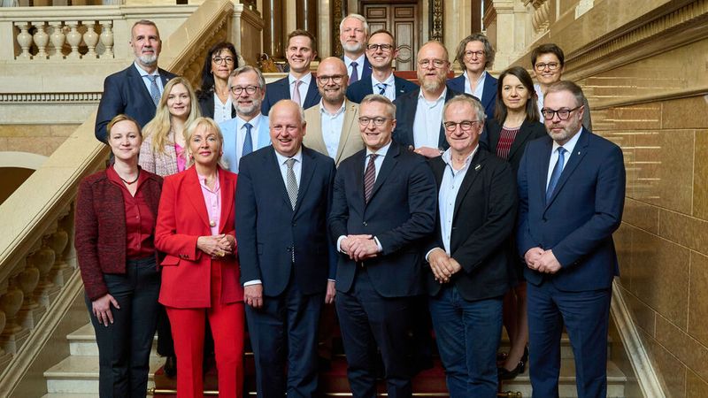 Die Teilnehmenden der DMK im Mai 2026.(Bild:  Schwering/Senatskanzlei)