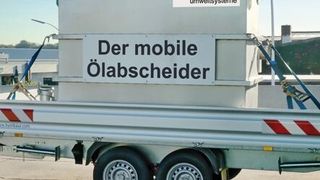 Der mobile Leichtflüssigkeitsabscheider kann in kürzester Zeit bundesweit zum Einsatz kommen (Bild: Mall)