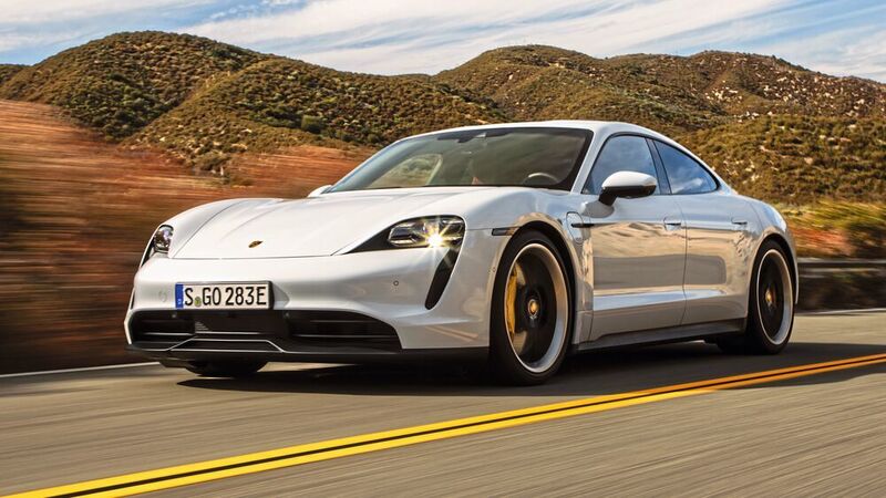 Meistzugelassenes Auto in der Oberklasse im September 2021: Porsche Taycan, 570 Neuzulassungen (Porsche)