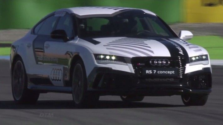 Der Audi RS 7 concept am Limit: fahrerlos rund um den Hockenheimring (Audi)