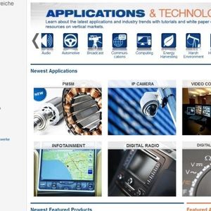 Technologiesite von Mouser: Neben Tools bietet der Distributor auch Informationen zu verschiedensten Themen