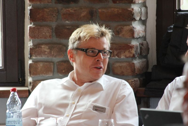 Manfred Huber von Watchguard Technologies war aus der Schweiz angereist. (Press'n'Relations)