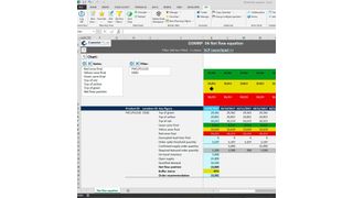 Abbildung 3: MS Excel-Planungsansicht zur Analyse der „Net Flow Position“ in „DDMRP for SAP IBP“ (Camelot)