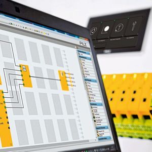 Kombiniert mit der konfigurierbaren Kleinsteuerung Pnozmulti 2 lässt sich mit Pitreader die Betriebsartenwahl und Zugangsberechtigung besonders flexibel realisieren.(Bild:  Pilz)