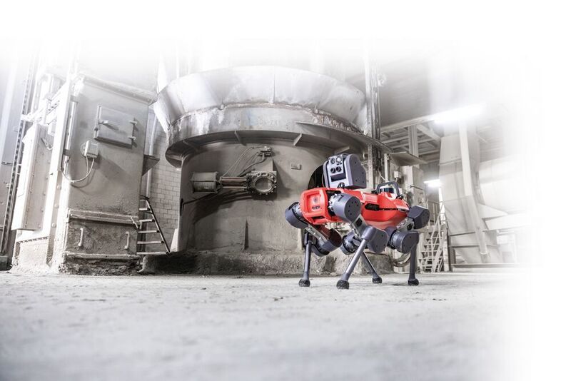 Bei der BASF in Ludwigshafen kommen testweise die vierbeinigen Anymal-Roboter des Züricher Unternehmens Anybotics zum Einsatz. (Anybotics)