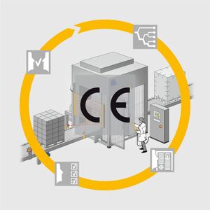 Für alle Phasen des Maschinen-Lebenszyklus bietet Pilz angepasste Dienstleistungen: von der Risikobeurteilung (1) über das Sicherheitskonzept (2) und –design (3) bis hin zur Systemintegration (4) und Validierung (5) Bild: Pilz