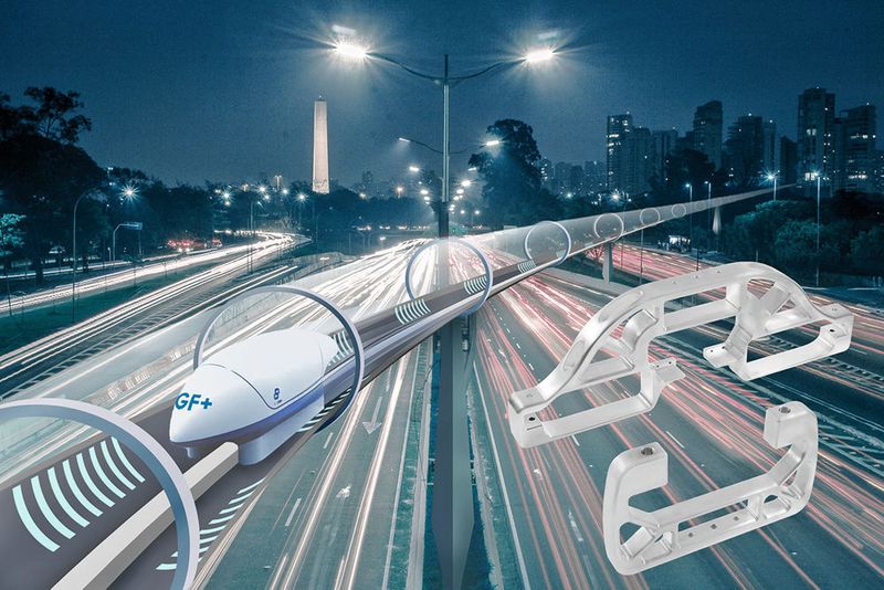 Was würden Sie sagen, wenn Sie in 15 Minuten von Genf nach Zürich kämen? Das soll in Zukunft mit Hyperloop gehen. GF unterstützt darum das Swissloop-Projekt der ETH Zürich. (GF Automotive)