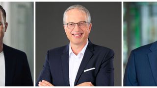 Von links: Roman Gaida (CSO Bürkert), Marcus Wittmann (CSO Heitec) und Martin Kram (Vice President Sales Germany bei Murrelektronik). (Bild: Bürkert/Heitec/Murrelektronik)