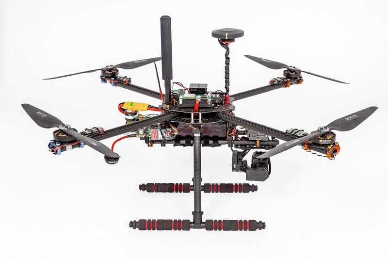 Eine Testdrohne des Fraunhofer HHI. (Bild: Fraunhofer Heinrich-Hertz-Institut)