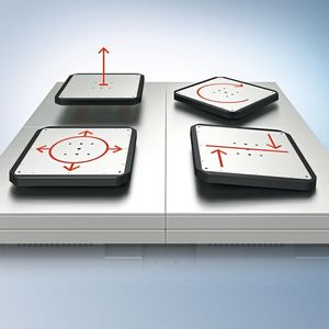 X-Planar eröffnet neue Freiheitsgrade in der Maschinen- und Anlagenkonstruktion, weil das System die individuelle Anordnung der Planarkacheln mit einer mehrdimensionalen Positionierbarkeit der Mover auf sechs Achsen kombiniert.