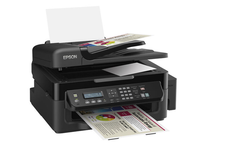 Der L555 bietet unter anderem eine zusätzliche Faxmöglichkeit. (Bild: Epson)
