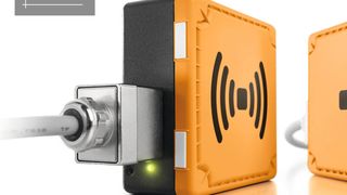 „FreeCon Contactless“: Kontaktlose, wartungsfreie Energieübertragung bis 240 W. Geringste Übertragungsverluste ermöglichen einen Wirkungsgrad von bis zu 90 %. (Weidmüller)