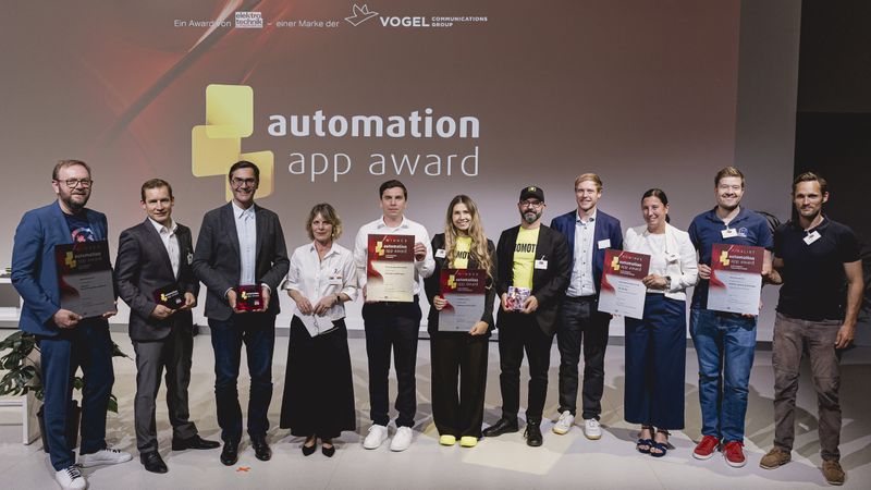 Das sind die Gewinner und Finalisten des Automation App Awards.(Bild:  Stefan Bausewein)