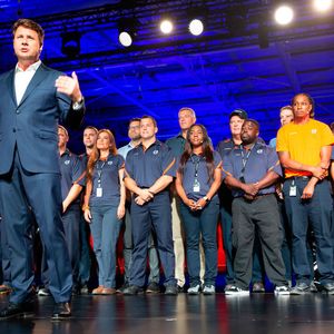 Volvo-USA-Chef Anders Gustafsson zeigte sich bei der Werkseröffnung, wie der Rest der Führungsriege des schwedischen Herstellers, besorgt über die drohenden Strafzölle.