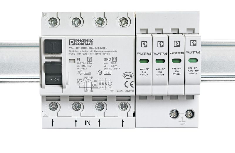 Bild 5: Draufsicht auf die RCD-ÜSE-Kombination. (Bild: Phoenix Contact)