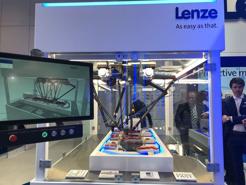 Die Pick-and-Place-Zelle wurde komplett mit Engineering-Tools von Lenze erstellt.  (U. Drescher/konstruktionspraxis)
