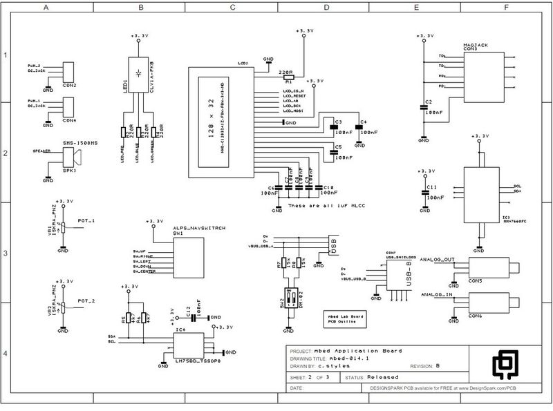 mbed-Schaltplan, Teil 2 (Bild: mbed.org)