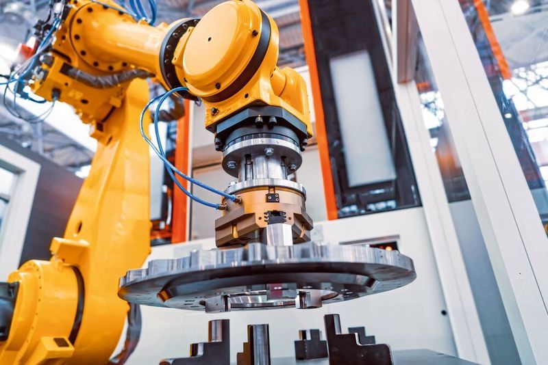 Roboter können nicht nur außerhalb, sondern auch innerhalb der Maschine  die Automatisierung übernehmen. (©Andrey Armyagov - stock.adobe.com)