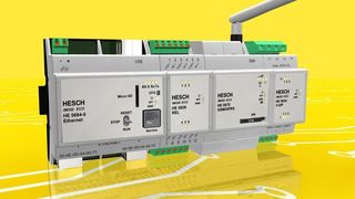 Das GSM/GPRS-Modem HE 5675 ermöglicht im Verbund mit der IMOD ECO Base-Unit HE 5680 oder dem Ethernet-Feldbus-Controller HE 5684 im Falle einer Betriebsstörung das Versenden einer Störmeldung via SMS (Archiv: Vogel Business Media)