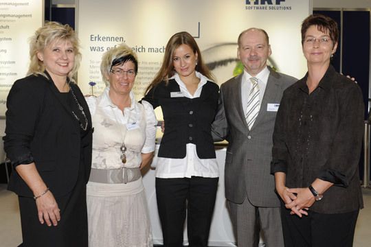 Gisela Seitz, Silke Reimann-Otto, Alexa Bohr, H. Rainer Fräbel und Kerstin Hartwigsen von HRF (Archiv: Vogel Business Media)