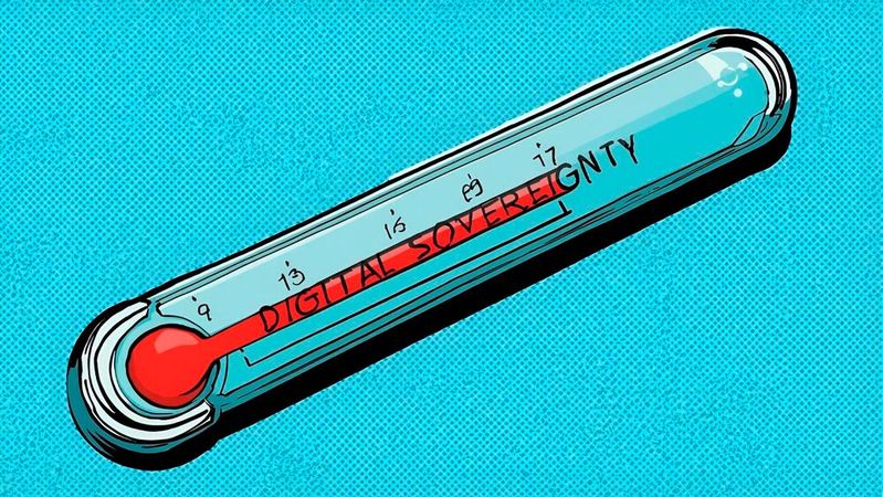 Bechtle hat eine softbasiertes Messverfahren entwickelt, das die Digitalen Souveränität von Unternehmen und Auftraggebern „messen“ kann.(Bild:  Canva / KI-generiert)