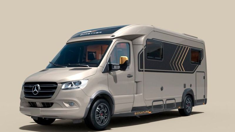 Beim Signature, der bisher nur als Fiat-Ducato-Aufbau zu haben war, kombiniert Bürstner den Mercedes-Triebkopf mit einem Alko-Tiefrahmenchassis. (Bild: Bürstner)