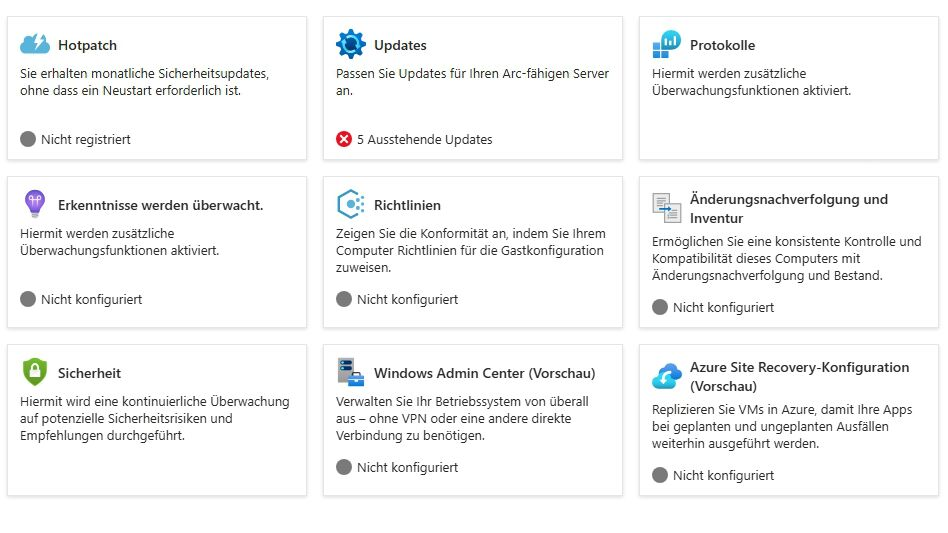Lokale Windows-Server aus der Cloud überwachen mit Azure Arc