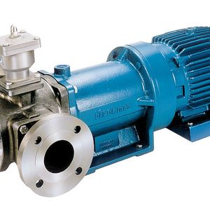 Seal-less sliding vane pumps feature a magnetic coupling consisting of samarium-cobalt magnets and a unique bearing and head design.