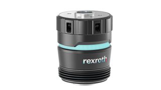 Sensorgestützte Ausgleichseinheit für Knickarm- und Linearroboter: Der Smart Flex Effector steigert Präzision und Produktivität, vermeidet Fehler und erlaubt mehr Automatisierung.  (Bild: Bosch Rexroth AG)