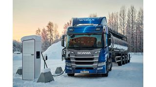 In China wird künftig der Kauf elektrifizierter Nutzfahrzeuge massiv gefördert. Profitieren sollen davon weniger die internationalen Hersteller, sondern vielmehr die heimischen Anbieter von Nfz. (Bild: Scania)