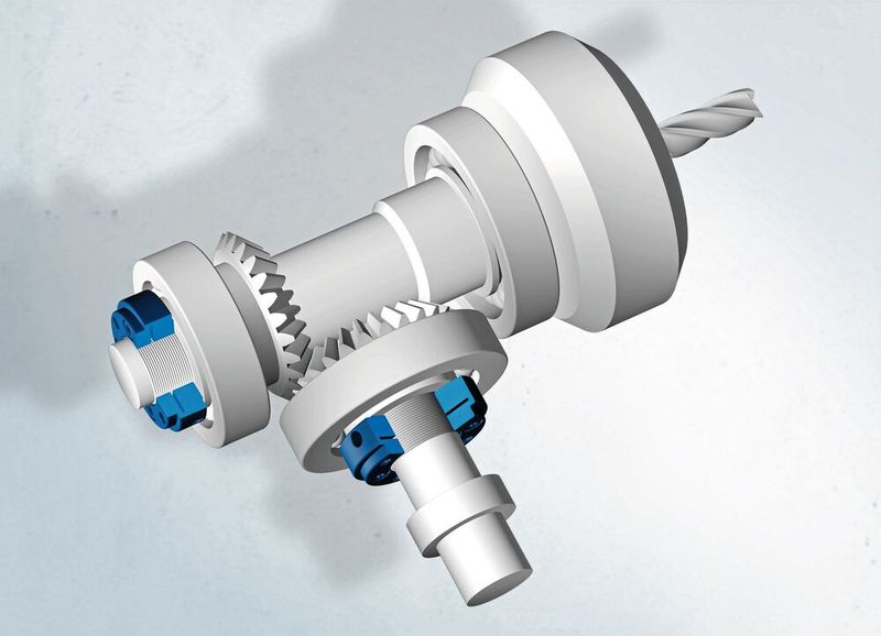 Angetriebenes Werkzeug mit sehr flacher Stellmutter. (Bild: Spieth)