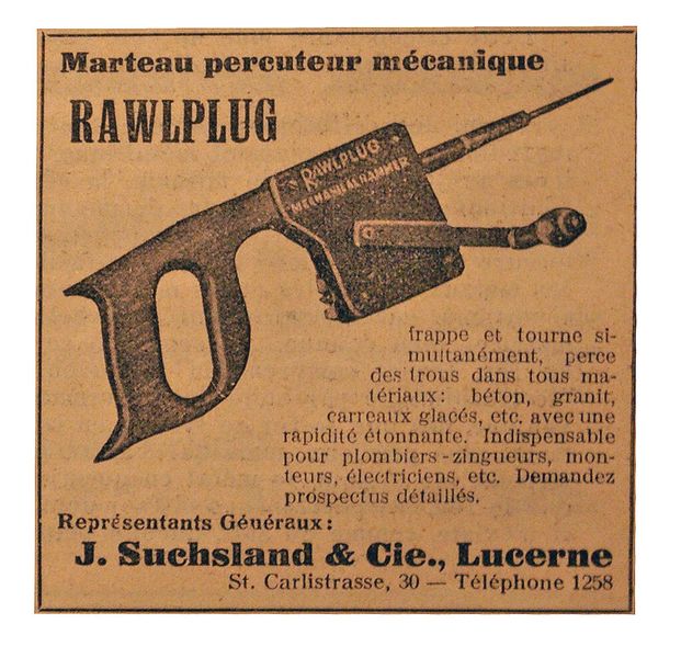 Publicité originale datant de janvier 1933, date de l'éclosion du MSM, Marché Suisse des Machines. (Image: MSM / Document d'archive)