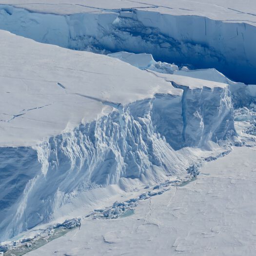 The Thwaites Ice Shelf in Antarctica The Thwaites Ice Shelf in Antarctica
