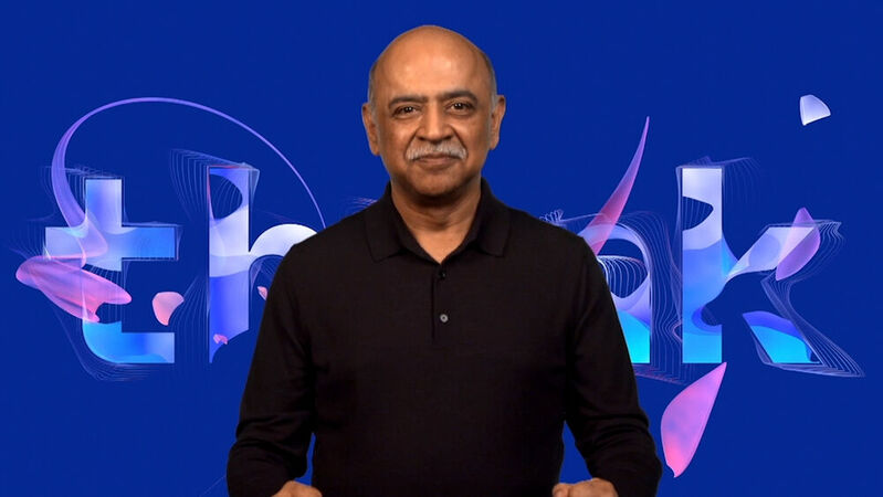 Arvind Krishna, der Geschäftsführer von IBM, auf der Online-Veranstaltung IBM Think Digital 2020 Anfang Mai 2020. 