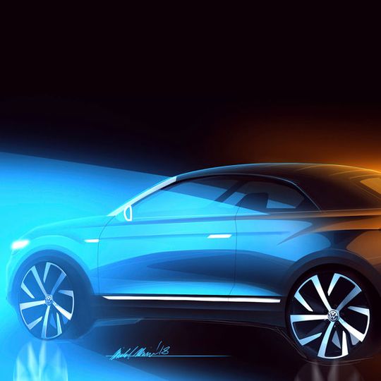 Volkswagen bringt den T-Roc als Cabrio.(Bild:  VW)