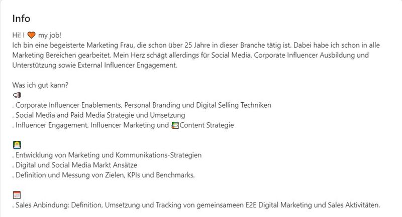 So präsentiert sich Petra Bernhardt auf LinkedIn.