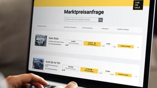Die Marktpreisanfrage von Caronsale unterstützt Händler beim Fahrzeugankauf. (Caronsale)