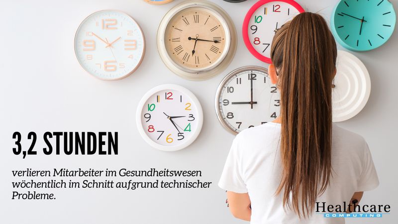Das Gesundheitswesen wird immer digitaler. Werden Technologien jedoch nicht ordnungsgemäß implementiert oder gewartet, kostet das Nerven und Zeit: 3,2 Stunden verlieren die Mitarbeiter dadurch im Schnitt pro Woche, so eine aktuelle Studie von Soti. (SOTI)