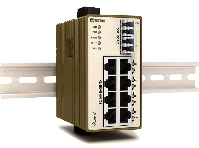 Kompakter Managed Ethernet Switch mit Layer3-Funktionalität wie Switching mit Routing, Firewall und VPN. (Bild: Westermo)