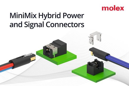 Die Molex-Hybridsteckverbinder kombinieren Stromversorgung mit 15 Aampere und schnelle Datenübertragung für Robotergelenke und Aktuatoren auf engstem Raum(Bild:  Molex)